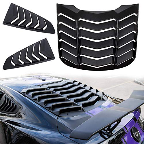Danti Matte Black Rear and Side Window Louvers Sun Shade Cover in GT