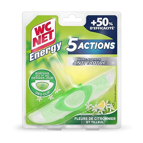 WC Net Energy Bloc Anti-tartre 5 Actions Fleurs de Citronniers & Tilleul 38 g