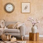 Bekith Wall Clock 12 Inch Silent Non-Ticking Retro Wall Clocks Battery Operated, Round Vintage Decorative Clock for Kitchen, Home, Office, Bedroom, Living Room, Bathroom, School - Image 5