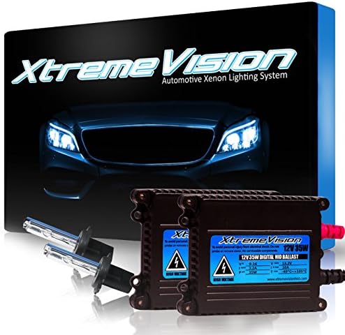 XtremeVision H7 43K 35W Xenon Bundle – Xenon Headlight Bulb with Slim Ballast – 4300K Bright Daylight – Xenon Bulbs – 1 Pair