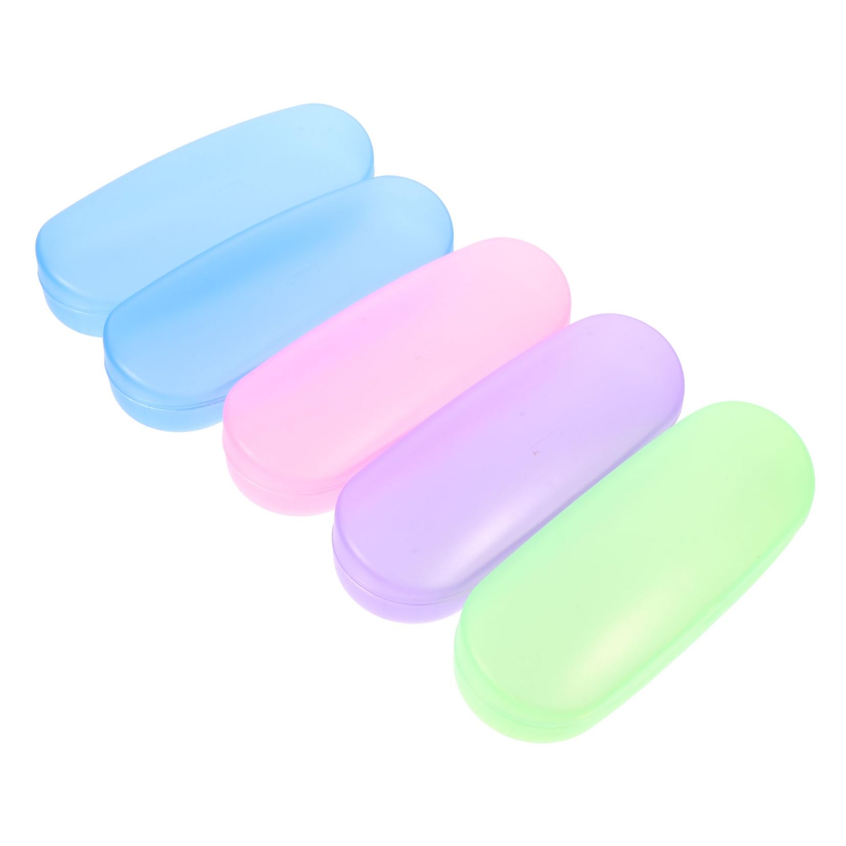 WOFASHPURET Glasses Case Set 5pcs Soft Travel Case for Eyeglasses Scratch Compact and Easy to Carry