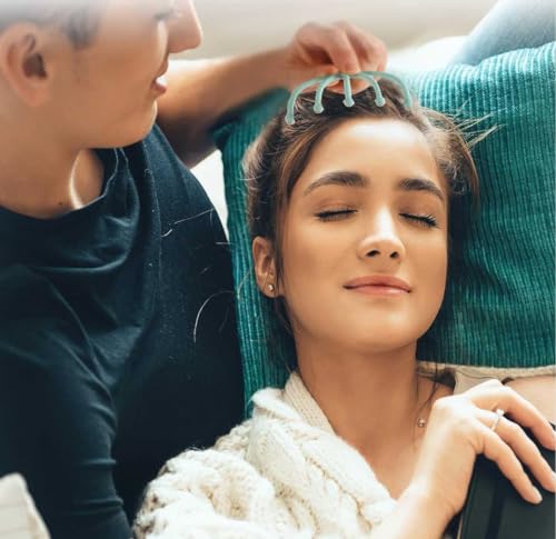 Massageador Manual Corporal Para Cabeça Capilar Flexivel Relaxamento e Redução de Stress