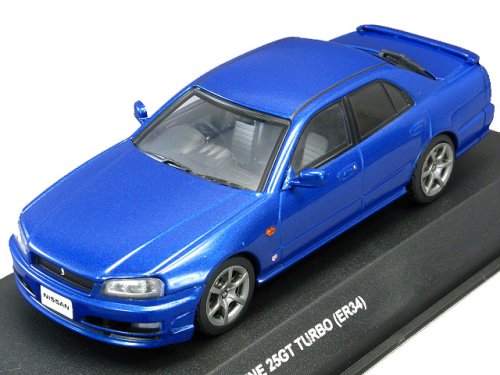 京商 1/43 日産 スカイライン 25GT ターボ ER34 ベイサイドブルー Amazon | 京商オリジナル 1/43 ニッサンスカイライン25GT/ブルー 完成