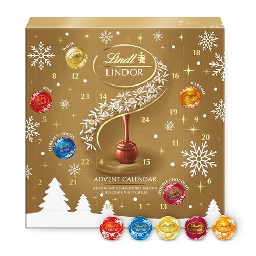Assorted Chocolate Advent Calendar 2024 - Irresistibly Smooth Mini Truffles Desktop Advent Calendar 109g with Topline Card. Great Christmas Gifts for Women, Secret Santa Gifts, Stocking Fillers