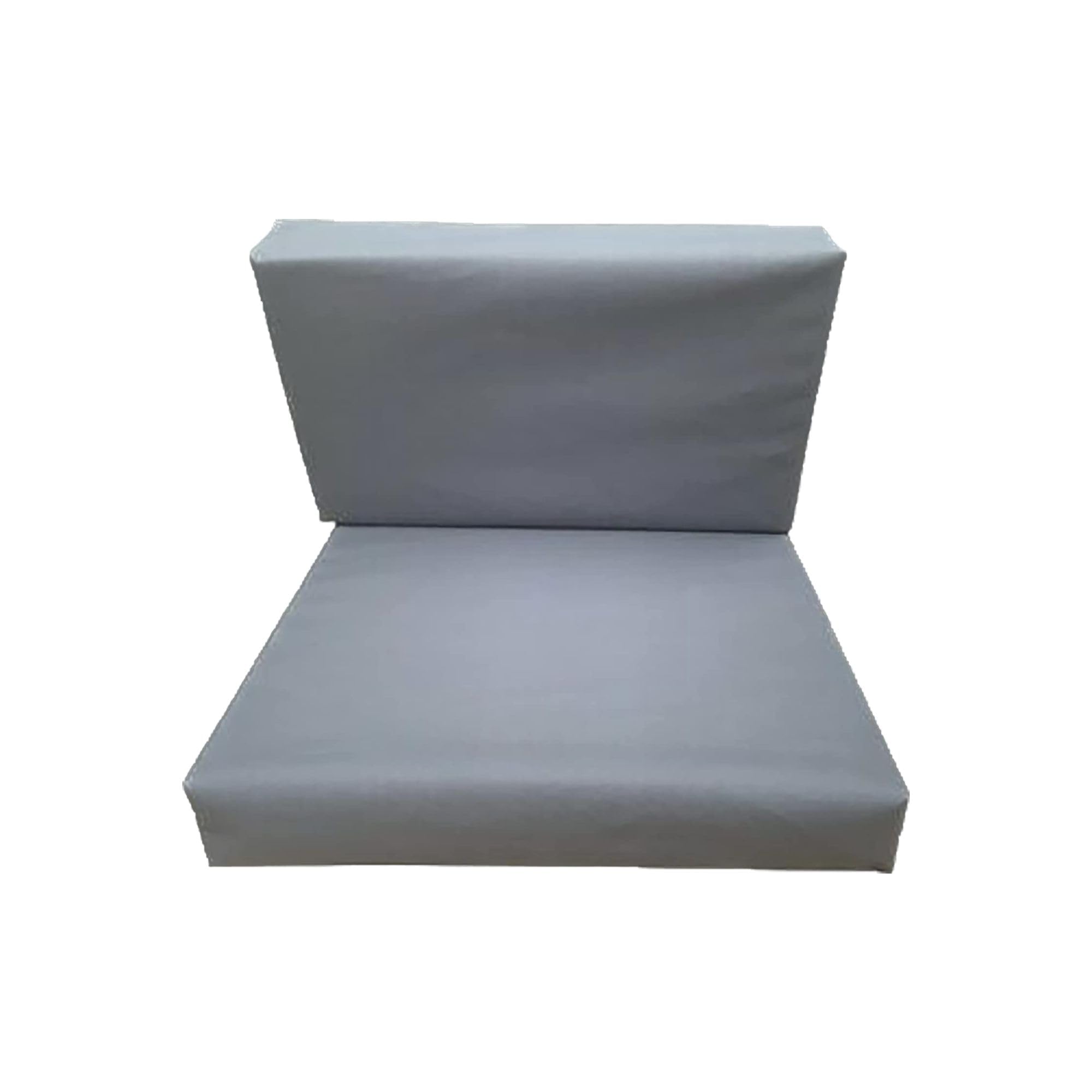 Replacement Rattan Cushion Pads Garden Patio Furniture For Sofa, Dinning, Corner. Wterproof Zipped Washable Cover (50 x 50 x 6 cm, Grey)