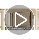 LOAAO 72X40 Inch Black Metal Framed Bathroom Mirror for Wall, Matte Black Bathroom Vanity Mirror Farmhouse, Large Rounded Rectangle Mirror, Anti-Rust, Tempered Glass, Hangs Horizontally or Vertically