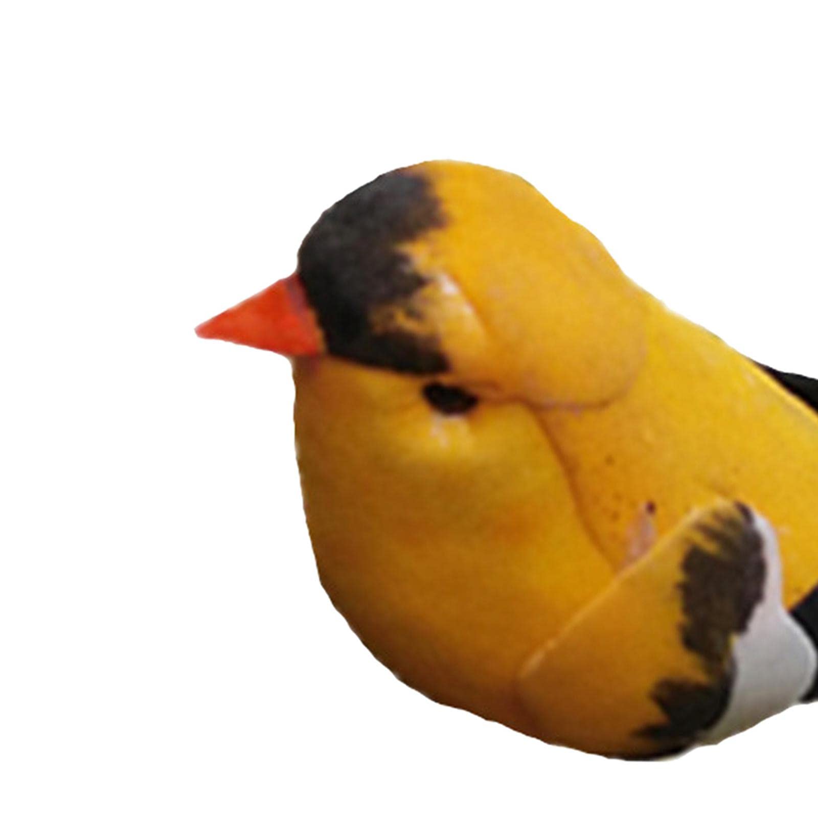 EXPORA Fake Artificial Yellowbird Feather Bird Garden Home Decor Lawn Ornament 6Pcs