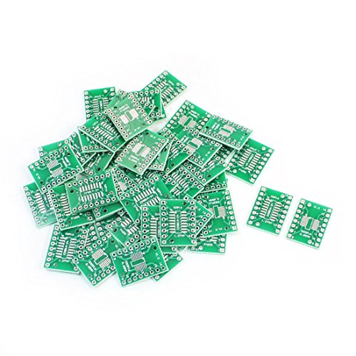 Uxcell a14062100ux0288 50PCS SMD SOP16 SSOP16 TSSOP16 to DIP16 0.65/1.27 mm PCB Adapter Plate (Pack of 50)
