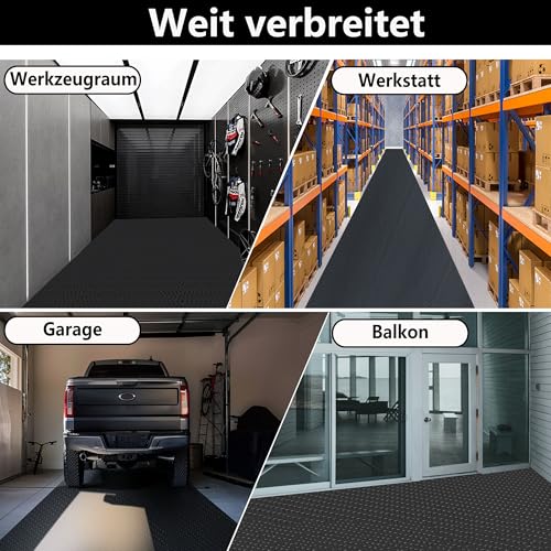 uyoyous Gummimatten Gummiläufer 100 x 500 cm Gummibodenbelag Bodenmatte rutschfest Bodenbelag Schutzmatte Gummimatten Meterware 3mm Garagenboden Antirutschmatte Industrielle Gummiplatte Werkstattmatte