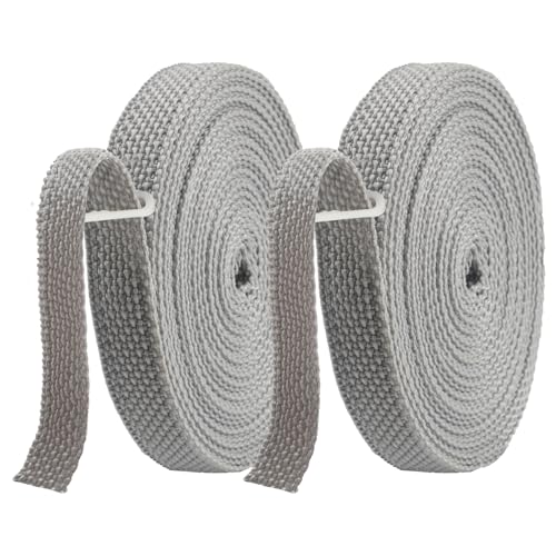 2 Rollladen Gurtband, 6M Grau Rolloband, Rolladengurt Strapazier 14MM, Gurt Rolladenrolladengurt, UV-Beständigkeit Hohe Reißfestigkeit, Gurtband für Rolladen und Jalousie