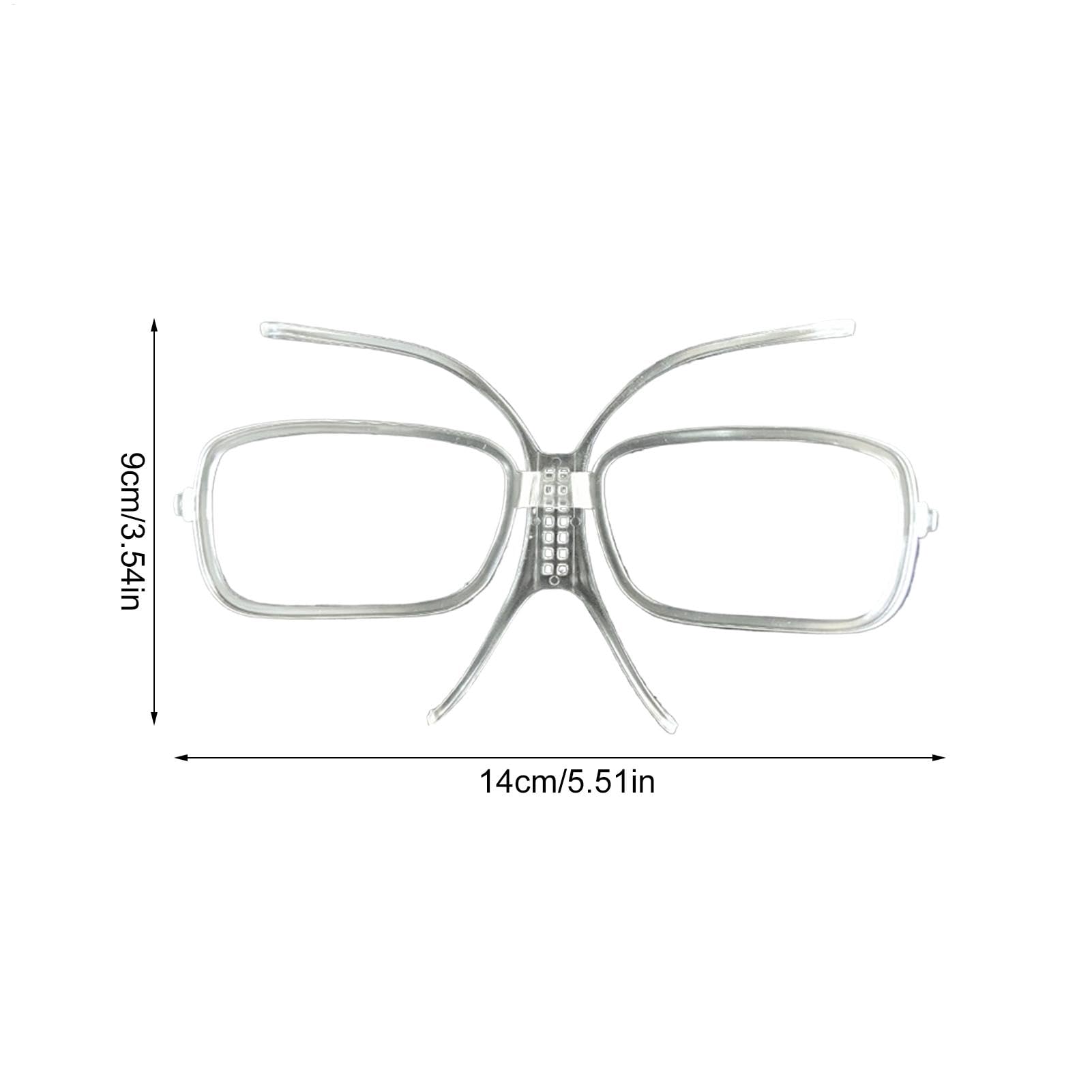 Inserto Para Gafas De Esquí, Adaptador Óptico Ajustable | Inserto De Gafas De Snowboard, Accesorio De Esquí Al Aire Libre, Marco Interior Multicolor