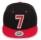 tenis jordan retro 7 blancos Rojo Negro Carta 4sold ABC Gorra flexible roja, blanca o negra con las distintas letras del alfabeto negro 7 Talla única
