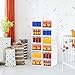 Nicunom Foldable Shoe Rack Organizer, 6-Tier Shoe Storage Box Collapsible Plastic Shoe Shelf Clear Shoe Boxes with Doors, Stackable Shoe Storage Bins Shoe Organizer for Entryway Closet