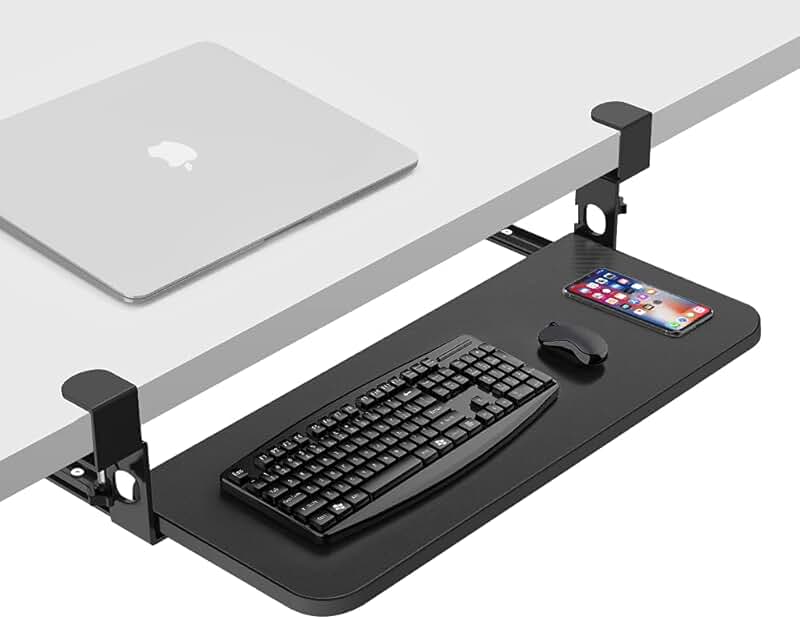 clamp on keyboard tray