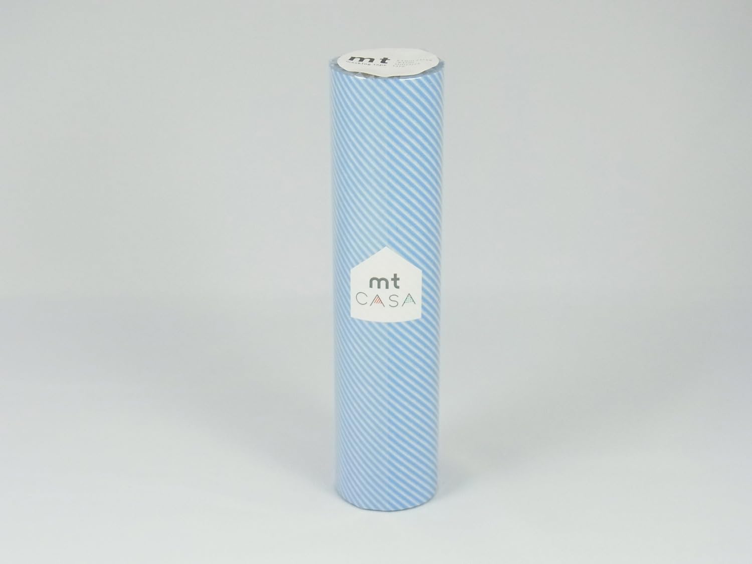 Masking tape mt CASA rayé bleu clair 20 cm papier washi déco