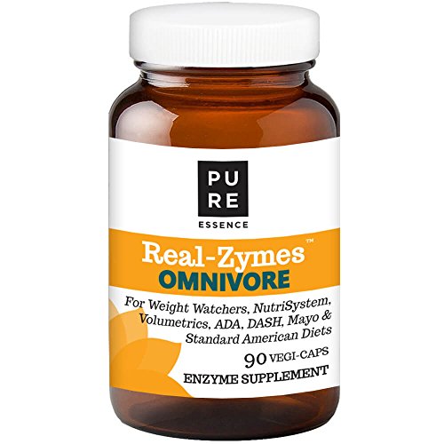 Real-Zymes Omnivore Digestive Enzymes Supplement with Probiotics for Better Digestion - Natural Support for Relief of Bloating, Gas, Belching, Diarrhea, Constipation, IBS, etc. - 90 Caps