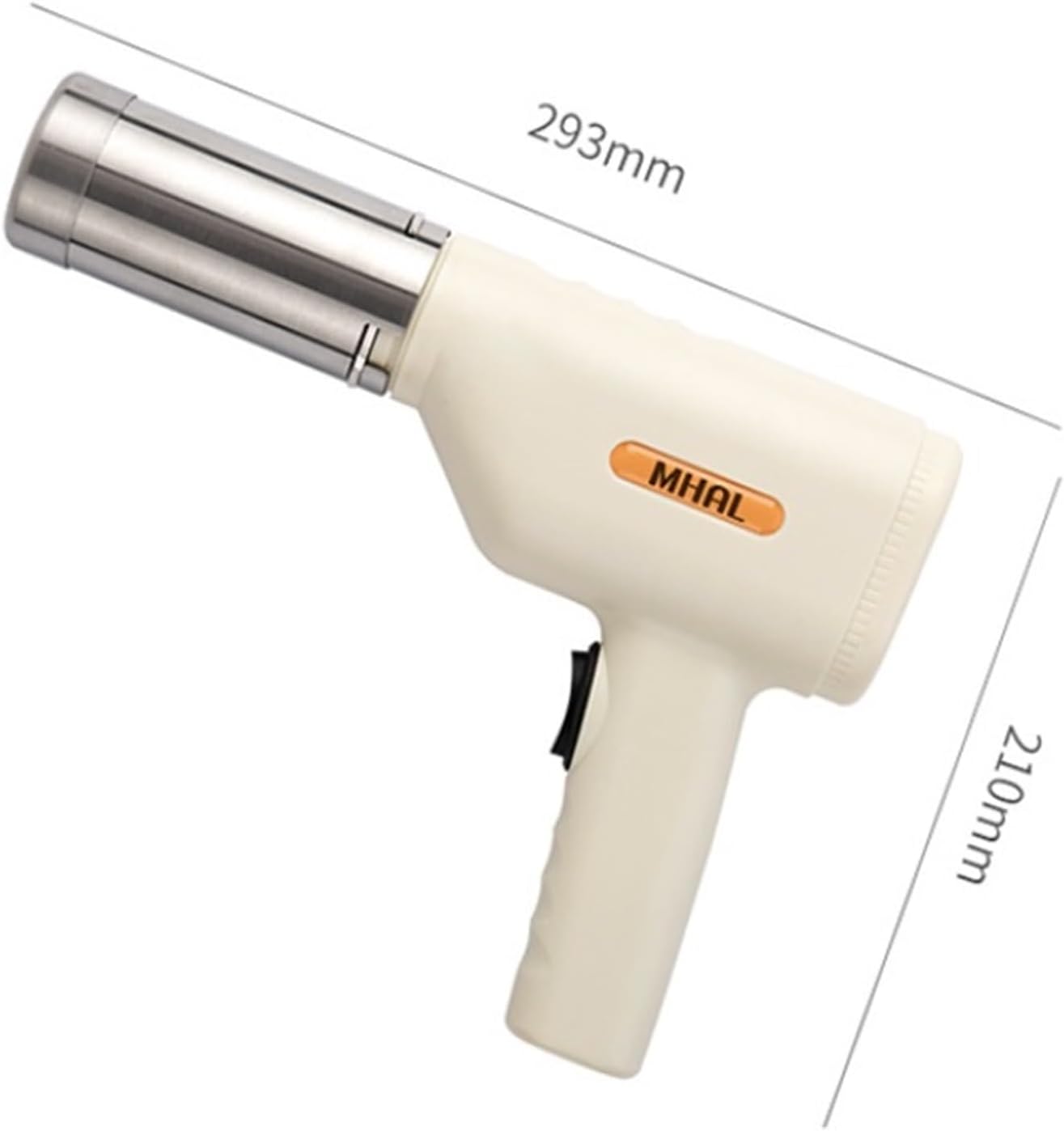 Noodle Machine, Handheld Noodle Maker for Kitchen Stainless Steel Electric Machine for Home Homemade Spaghetti Ramen(White)