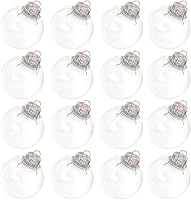 Vista 1 de Ochine Bolas de adorno rellenables de plástico transparente, irrompibles, adornos de bolas de Navidad transparentes para Navidad, Halloween