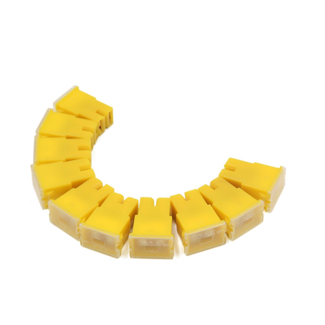 Fusible à lames PAL 60A femelle en plastique jaune robuste pour auto