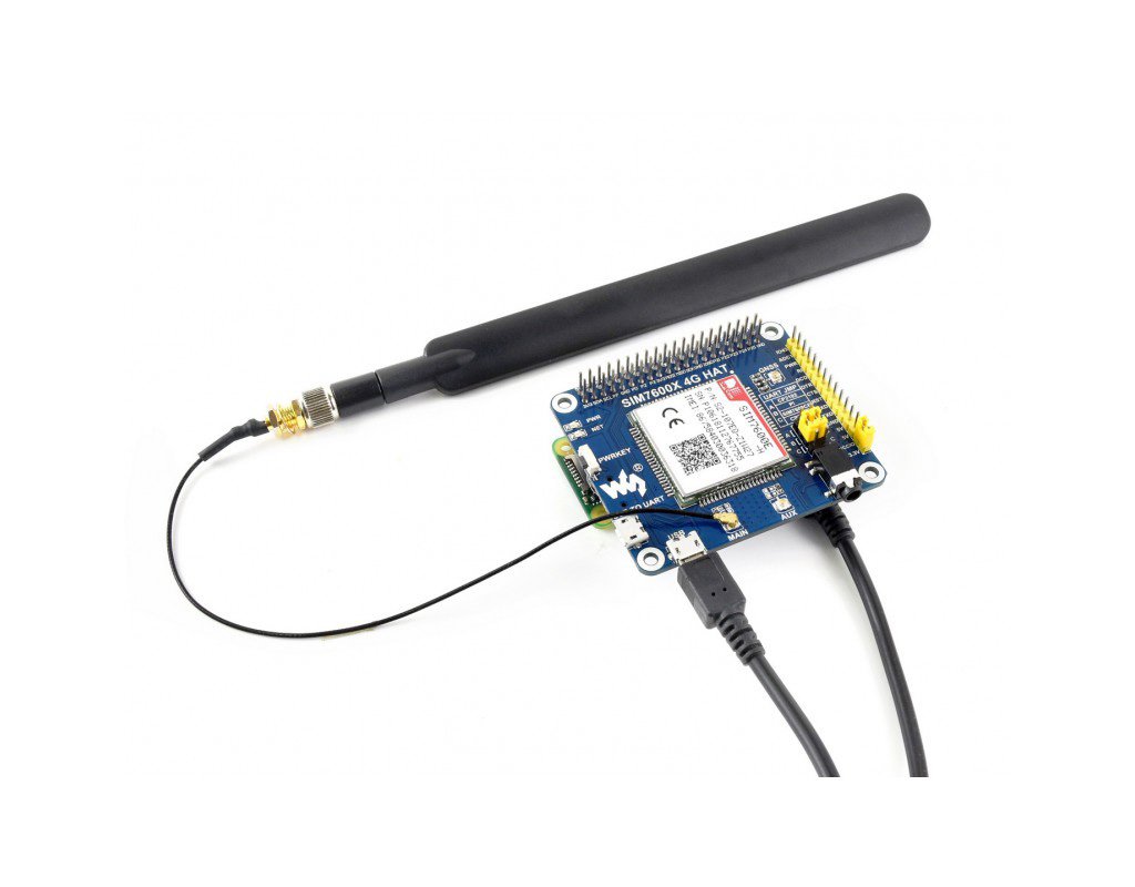 4G/3G/2G/GSM/GPRS/GNSS Hat Based SIM7600E-H for Raspberry Pi/Jetson Nano Support LTE CAT4 for Downlink Data Transfer/4G High-Speed Connection/Telephone Call/Sending SMS