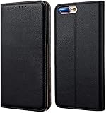 [MAGNETISCHE VERSCHLUS] Das iPhone 7 PLUS 8 PLUS Klapphülle kann in eine horizontale Stütze für Ihr Smartphone verwandelt werden, ideal geeignet um Videos zu schauen, Musik zu hören oder im Internet zu surfen.