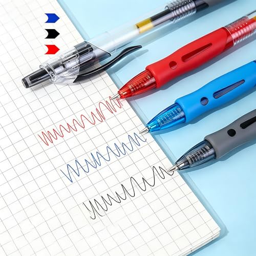 Bolígrafo gel 0.5mm, pack 10 colores (Rojo) miniatura 5