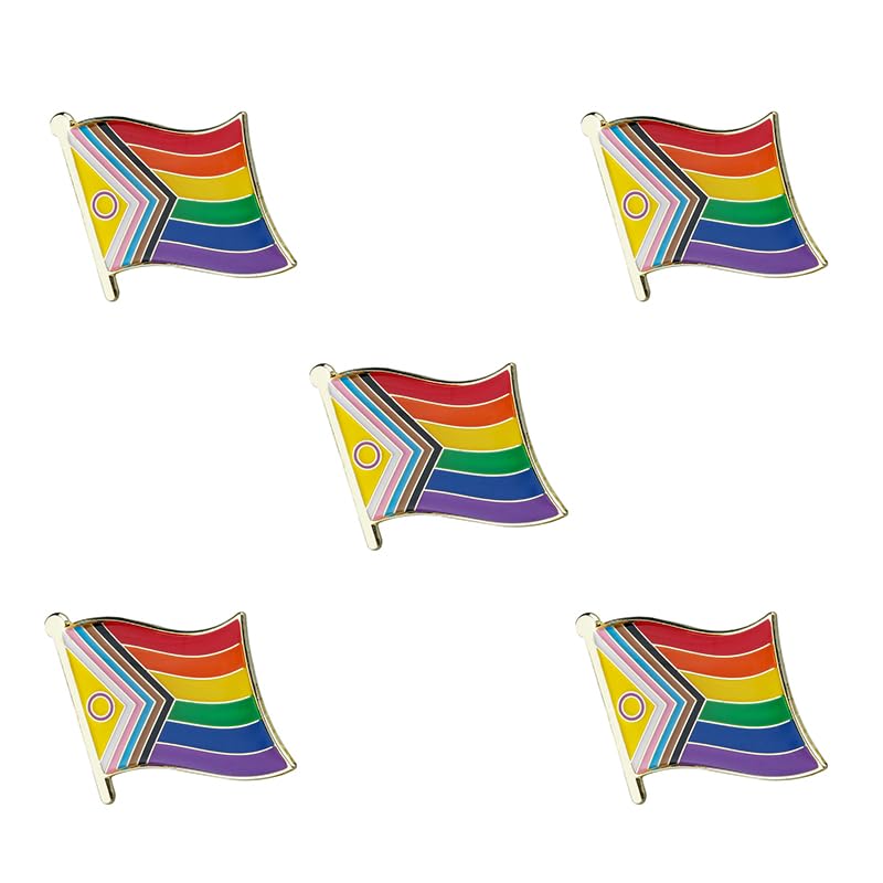 LGBT-Pride-Abzeichen Anstecknadel Brosche (Intersex Flag)