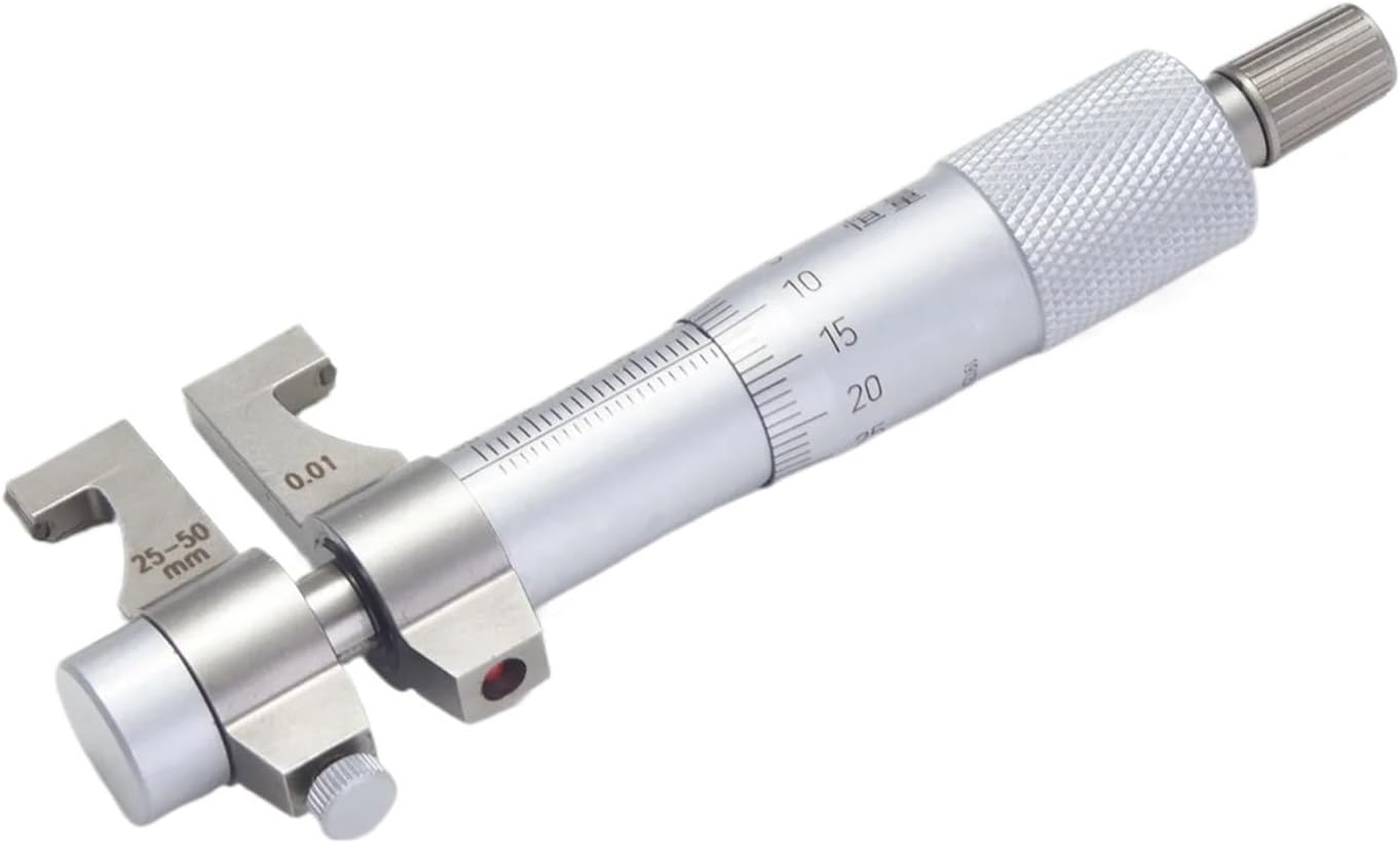 Stainless Steel Two-Point Inner Diameter Micrometer Internal Measuring Micrometer 5-30/25-50-75-100mm0.01N Inner Diameter Ruler(5)