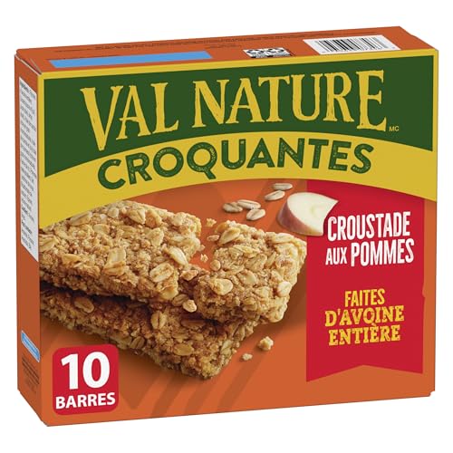 NATURE VALLEY Apple Crisp Crunchy Granola Bars, No Artificial Colours, No Artificial Flavours, Snack Bars, Made with Whole Grain Oats, Pack of 10 Granola Bars, Made with Apple - Image 3