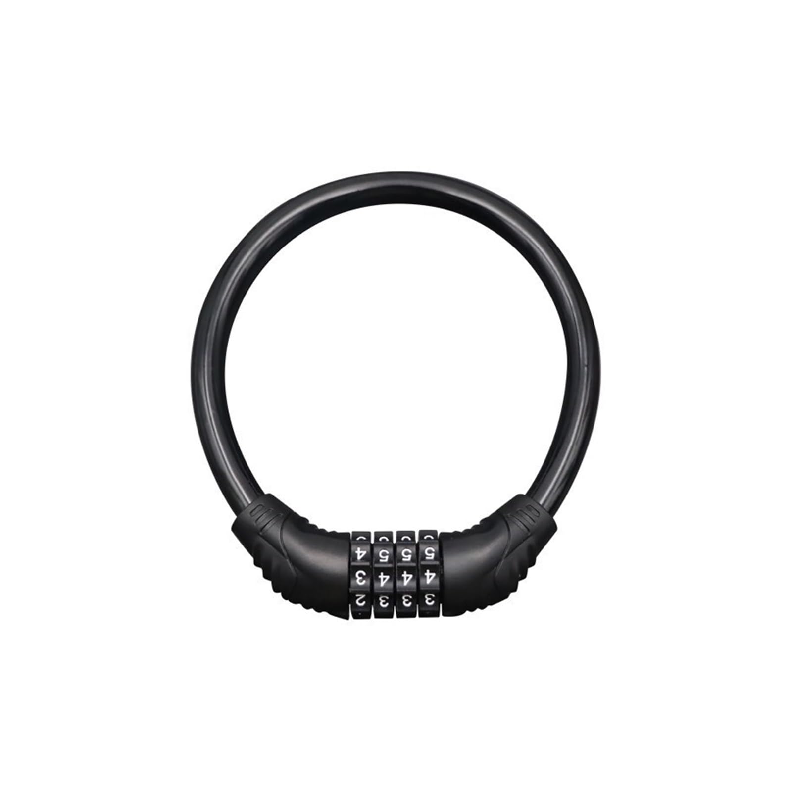 Hxpfvcbhs Black Bicycle Lock Anti-Theft 4 Digit Password Road Bike Safety Lock Portable Bicycle Number Lock Accessory Combination Padlock(Black)