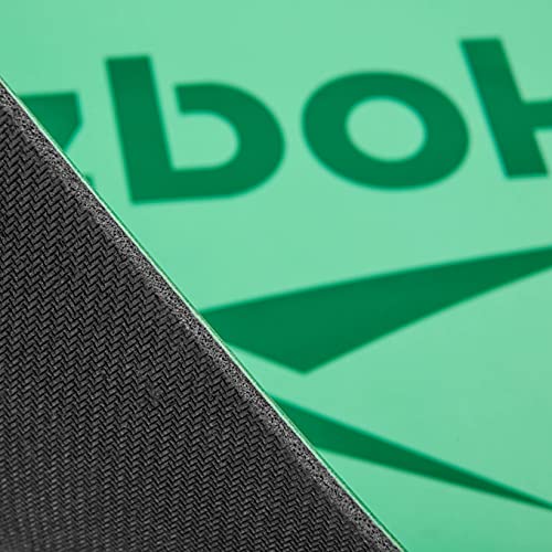 リーボック(Reebok) RAYG-11085GN ナチュラルラバー ヨガマット 厚さ 4mm グリーンマンダラ NBR PVC 天然ゴム マイクロファイバー トレーニングマット T295-RAYG-11085 4枚目