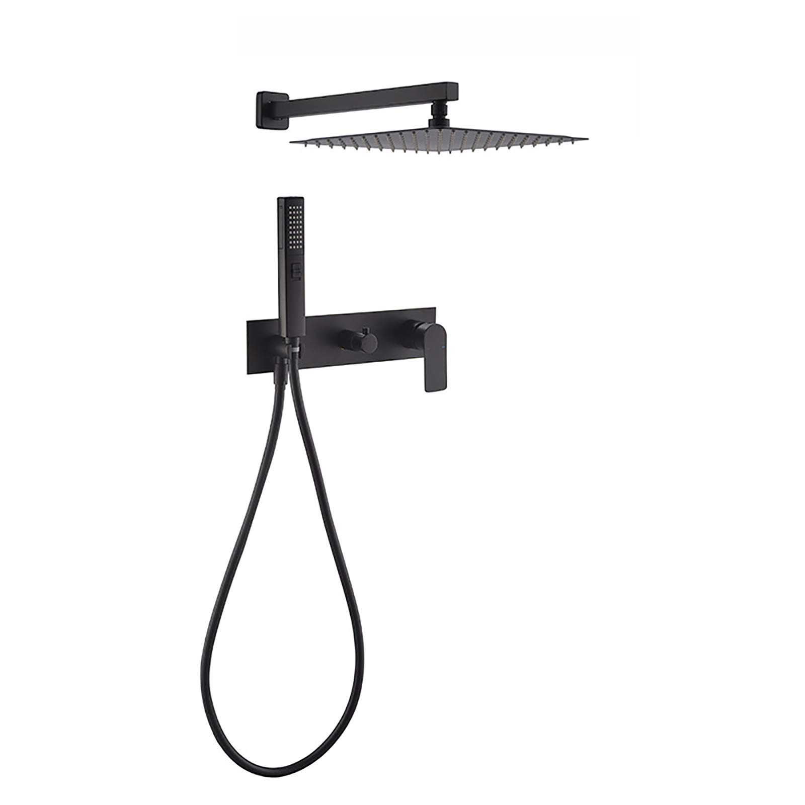 Robinetterie de douche encastrable en laiton anti-fuite avec box de protection