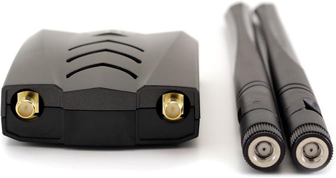 Alfa Long-Range Dual-Band AC1200 Wireless USB 3.0 Type-C Wi-Fi Adapter w/2x 5dBi External Antennas 2.4GHz 300Mbps/5GHz 867Mbps 802.11ac & A, B, G, N
