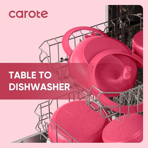 Image of CAROTE 15pcs Pots and Pans Set Non Stick, Cookware Set Non Toxic with Detachable Handle, Induction Kitchen Cooking Set, Dishwasher /Oven Safe, RV /Camping Cookware