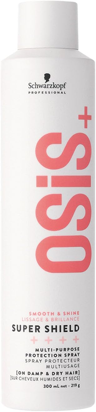 OSiS+ Super Shield Anti-Pollution & Humidty Hair Spray With Hydrogenated Olive Olis | Protects Coloured Hair | Adss Shine | Remove Friziness - 300ml