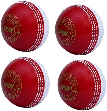 CW Spin Cricket Balls 4 X 1 Poly Soft Premium Quality Training & Coaching Balls