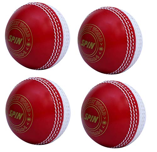 Balles de cricket spin CW poly souple entraînement coaching lot 4x1