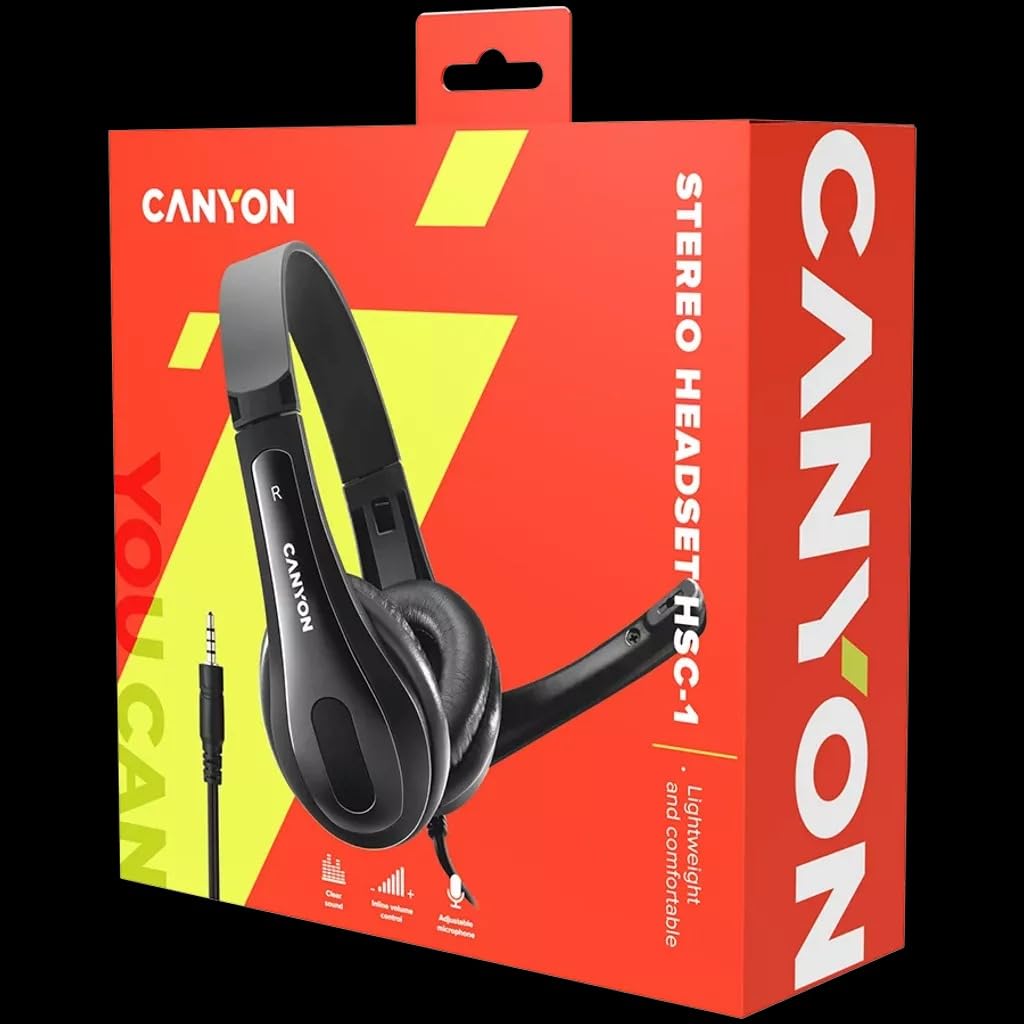 GenericCanyon Simple PC headset HSC-1 Black CNS-CHSC1B