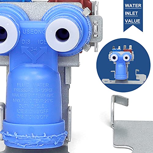 Wr57X10032 Wr57X33326 Refrigerator Water Inlet Valve Wr57X10032 Dual Solenoid Valve Compatible With Ge Refrigerator Replace Wr57X33326 Wr57X10040 Wr57X10064 #TOP1