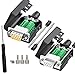 JUXINICE 2Packs DB9 Serial Adapters No Soldering Needed. D-SUB 9-pin RS232 RS485 Adapter to Terminal Connector Signal Module with Bolts Nuts and Screwdriver (1PCS Male+1PCS Female)
