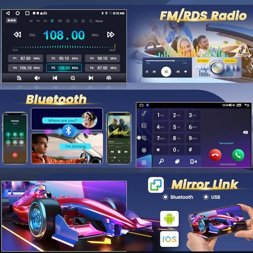 Radio para Jeep Wrangler 2015-2017 con pantalla táctil 10 pulgadas miniatura 5