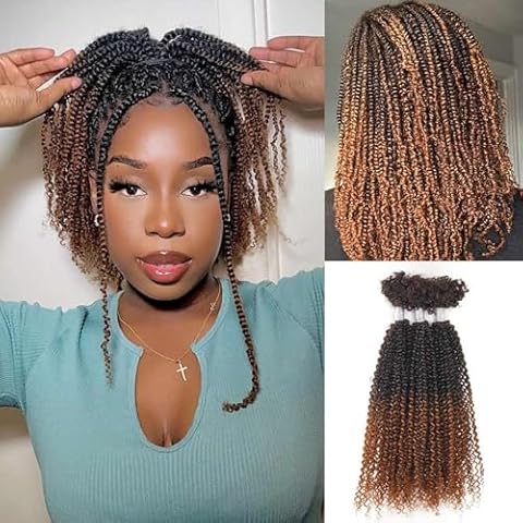 FASHION IDOL Kinky Curly V Bulk Human Hair for Twist Braids Dreadlock Extensions Loc Repair Afro Kinky Curly Human Hair for Braiding 3 Bulk 3oz Cover