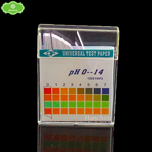 5 paquetes (100strips/Pack) 4 Color alcalinas de pH 0 – 14 pH Prueba de tiras de prueba de pH Indicador Tornasol de Papel