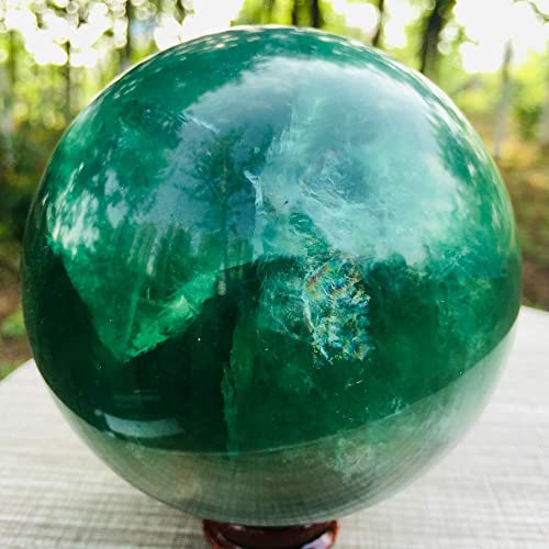 Boule de fluorite verte d'exception sphère en quartz de guérison - 6