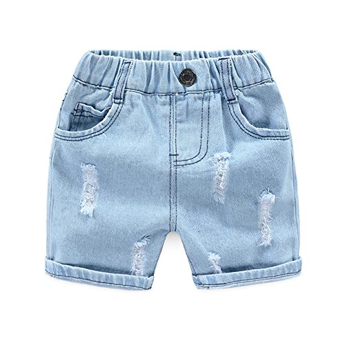 Jeans, Denim Shorts, Ripped Pants, Boy Shorts, Oversized, Light Blue