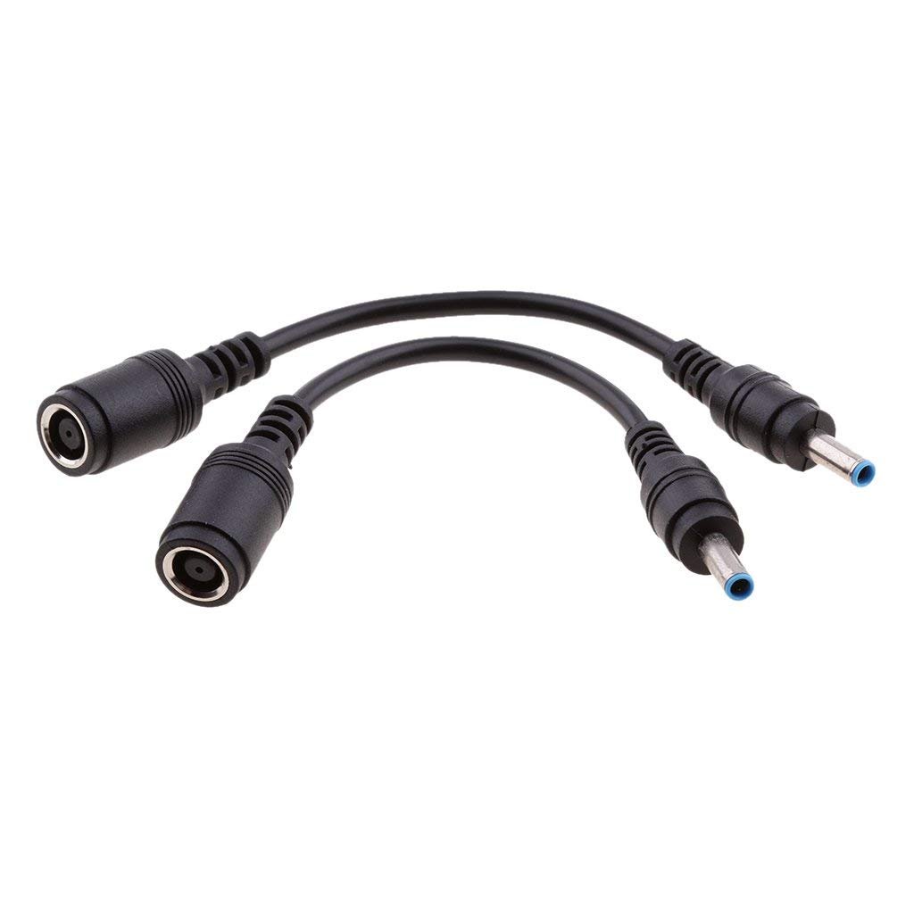 2 pieces for hp dell dc power cable 7.4x5.0mm female to 4.5x3.0mm male- Black-image-20