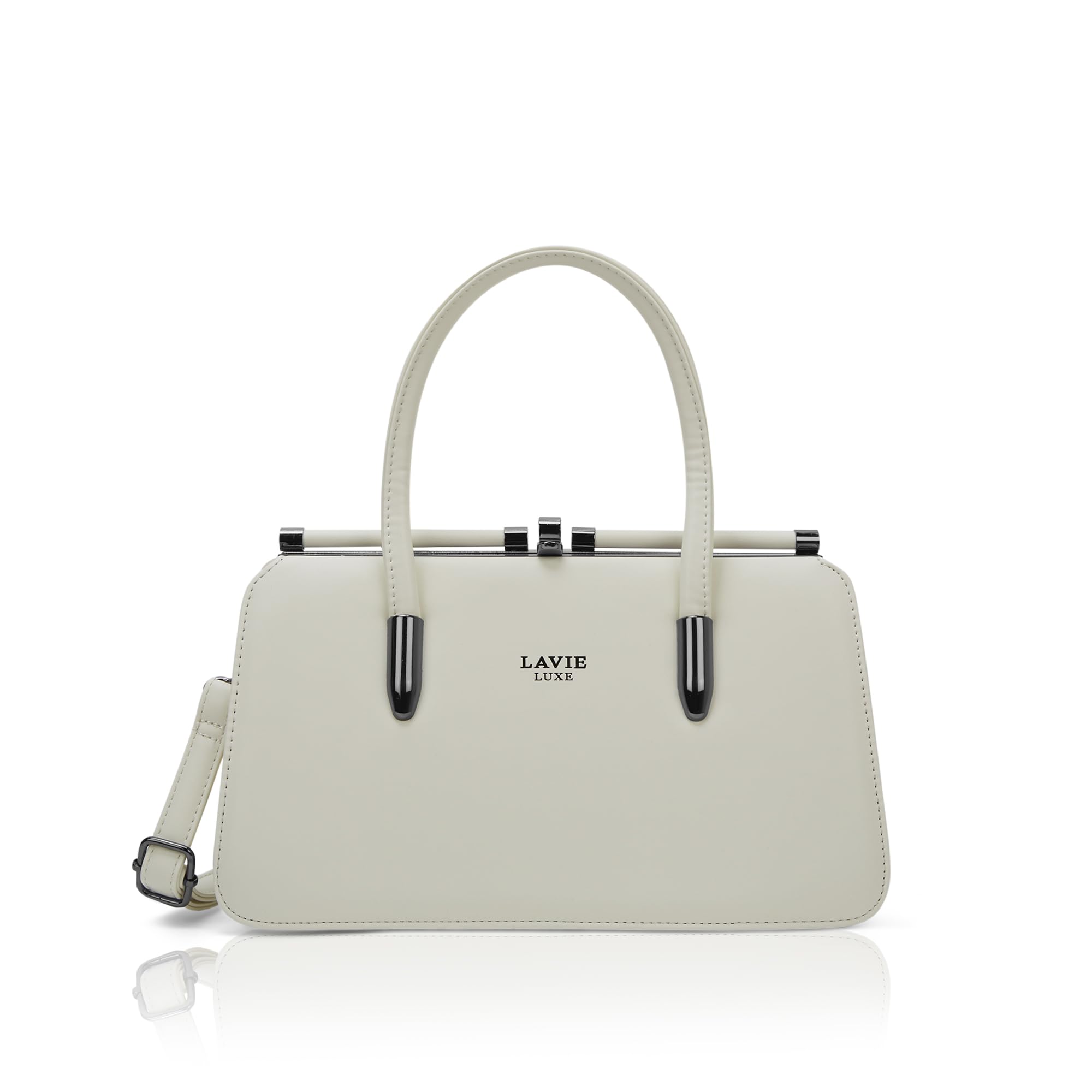 Women's Book Dual Handle Frame Satchel Handbag | Satchel Bag for Work | Ladies Purse | Stylish Shoulder Bag | Gift For Women-image-9
