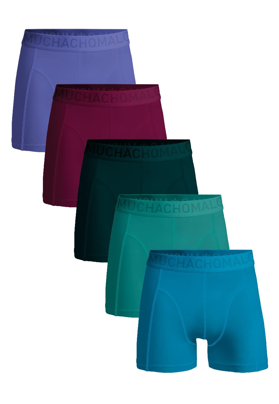 Muchachomalo Calzoncillos para Hombre, Ropa Interior Lisa de Algodón para Hombre, Pack de 4 Unidades, Bóxers Lisos de Corte Clásico con Cintura Elástica