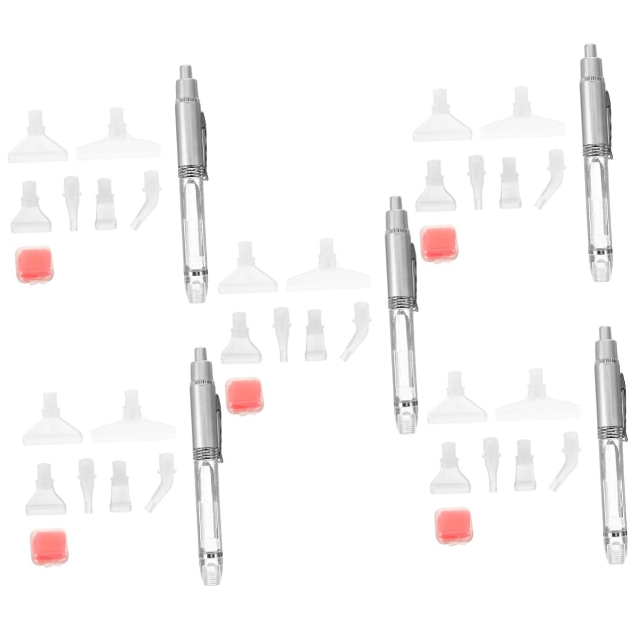 NUOBESTY Lot De 5 Stylos De Perçage Diamantés Pointe en Plastique Non Pliable Faciles À Utiliser pour Le Pointillage Diamanté