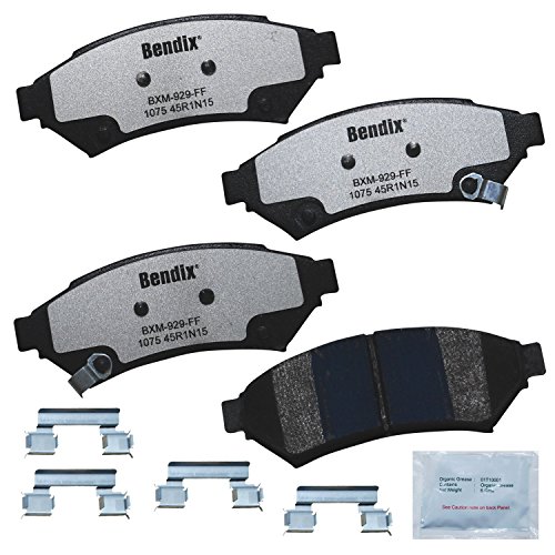 Image of Bendix Fleet Metlok MKD1075FM Semi-Metallic Front Brake Pads for Select Models Buick Allure,LaCrosse,Terraza,Chevrolet Uplander,Mobility Ventures MV-1,Pontiac Grand Prix,Montana,Saturn Relay,VPG MV-1
